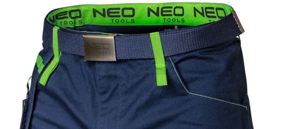 Spodenki robocze NEO TOOLS 81-276-XXXL (rozmiar XXXL) Kompletny zestaw z paskiem praktyczny pasek ułatwienie dopasowanie komfort noszenia funkcjonalność