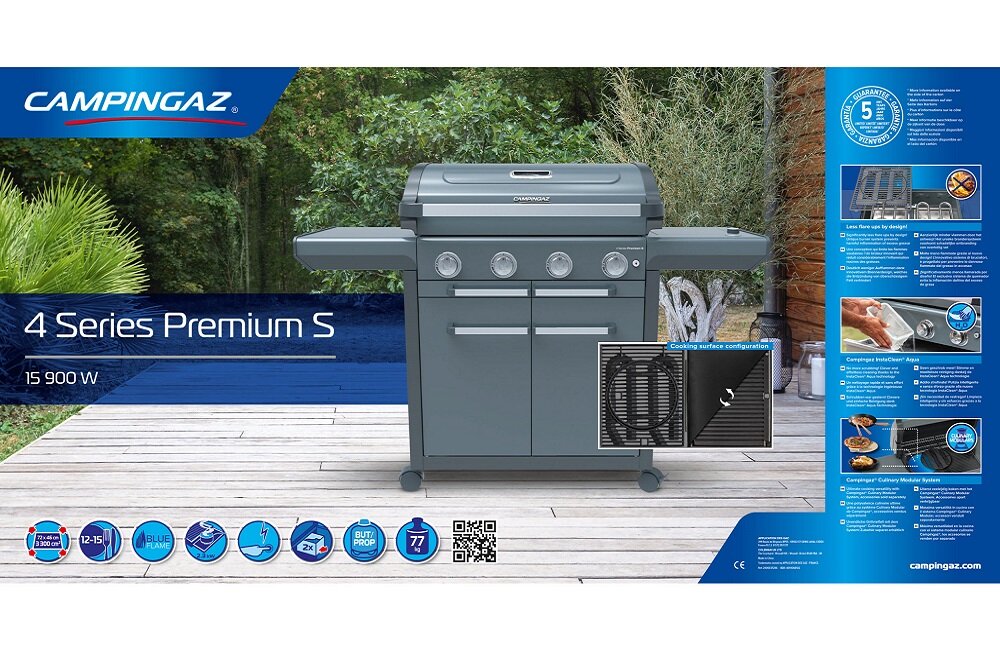 Grill gazowy Campingaz PREMIUM SERIA 4 InstaClean łatwe czyszczenie