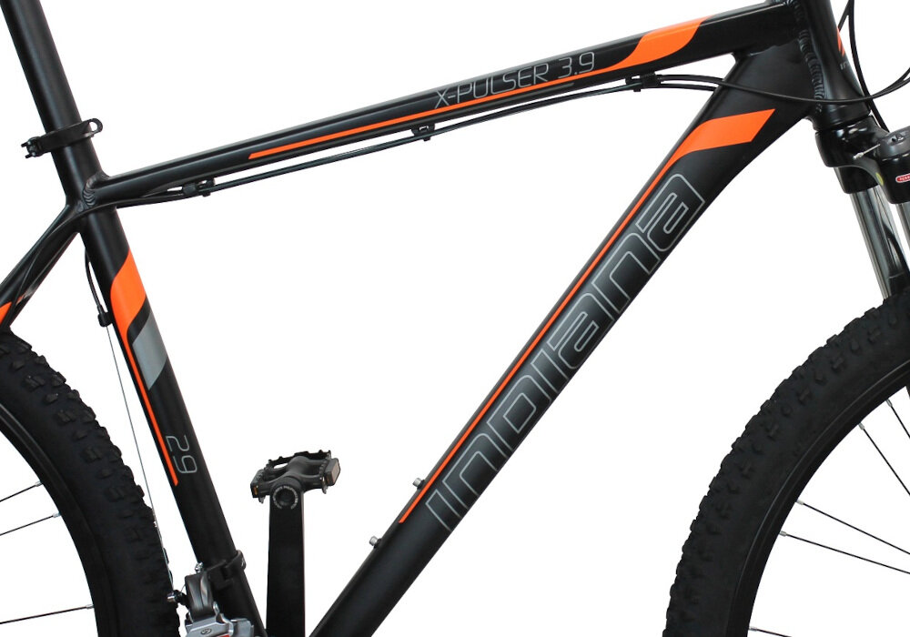 Rower MTB INDIANA X-Pulser 3.9 Czarno-pomarańczowy - Rama