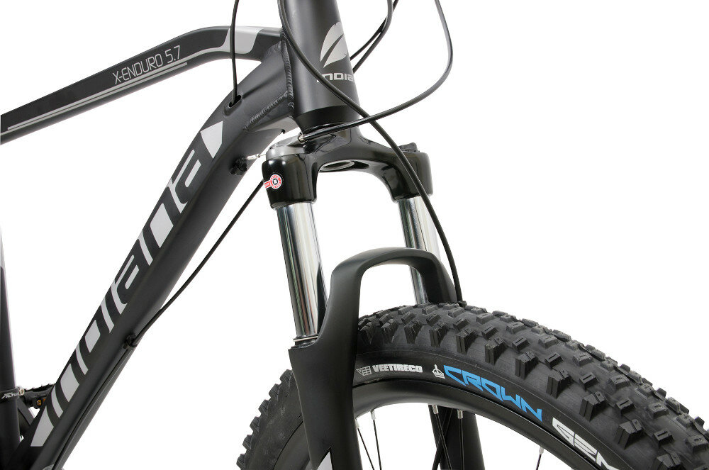 Rower MTB INDIANA X-Enduro 5.7 M19 27.5 cala męski Czarno-szary - Amortyzator