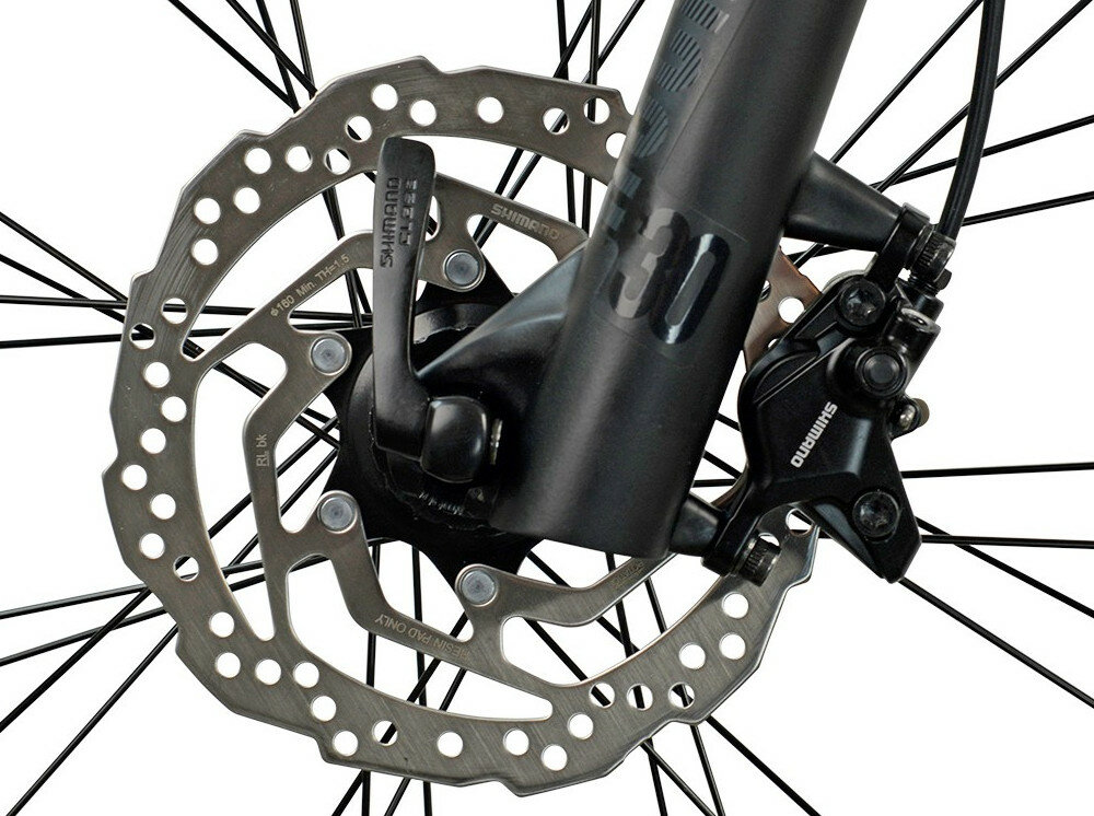 Rower MTB INDIANA X-Pulser 6.9 M21 Czarno-brązowy - hamulec
