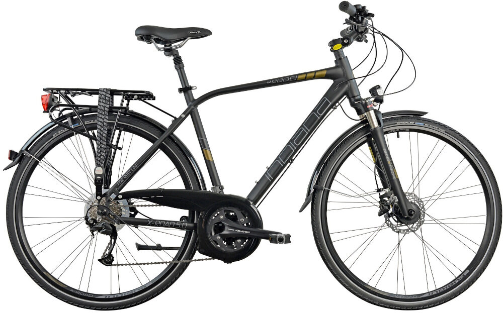 Rower trekkingowy INDIANA X-Road 5.0 M21 28 cali męski Czarno-brązowy wyglad