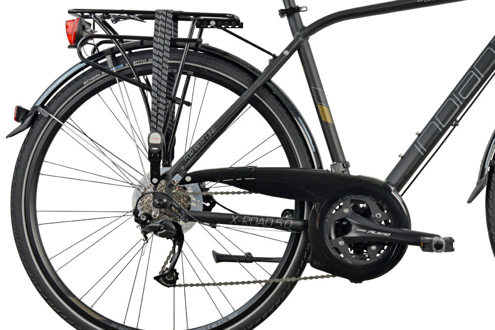 Rower trekkingowy INDIANA X-Road 5.0 M21 28 cali męski Czarno-brązowy  - Kola