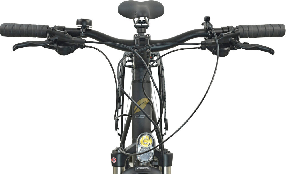 Rower trekkingowy INDIANA X-Road 5.0 M21 28 cali męski Czarno-brązowy  - Wspornik kierownicy