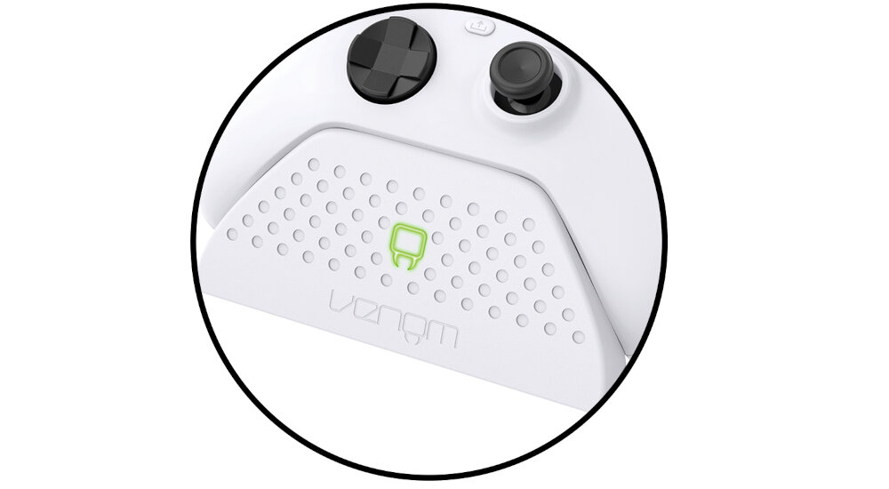 Stacja dokująca VENOM VS2870 Xbox One / Xbox Series X/S KOLOR ZIELONY CZERWONY DIODA NAŁADOWANIE
