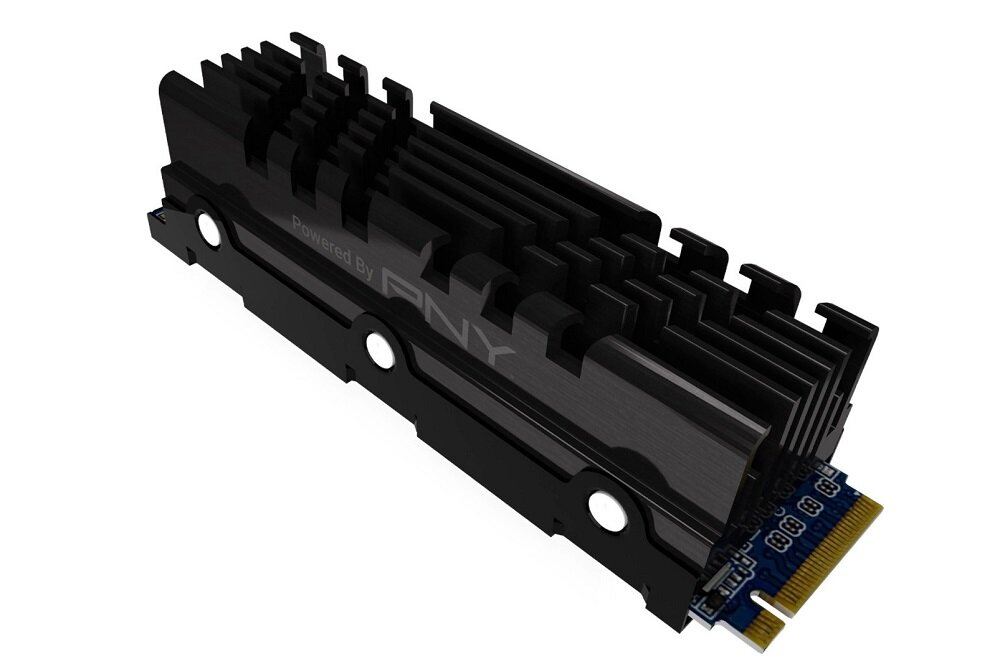 Dysk PNY XLR8 CS3040 1TB SSD - wytłaczany radiator z aluminium szybkość i płynność działania