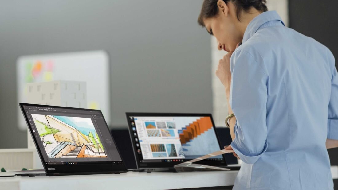 Monitor LENOVO ThinkVision M14 - Laptop