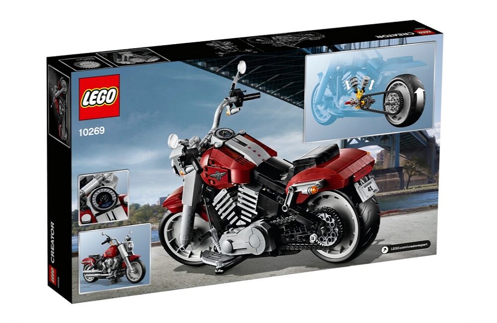 LEGO Creator Harley Davidson Fat Boy 10269  kreatywna zabawa prawidłowy rozwój merytoryczny dziecka klocki figurki minifigurki bez zasilania klasyczna zabawa wysoka jakość lego wielogodzinna zabawa 