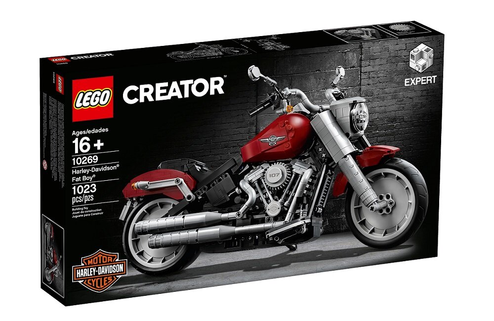 LEGO Creator Harley Davidson Fat Boy 10269  kreatywna zabawa prawidłowy rozwój merytoryczny dziecka klocki figurki minifigurki bez zasilania klasyczna zabawa wysoka jakość lego wielogodzinna zabawa 