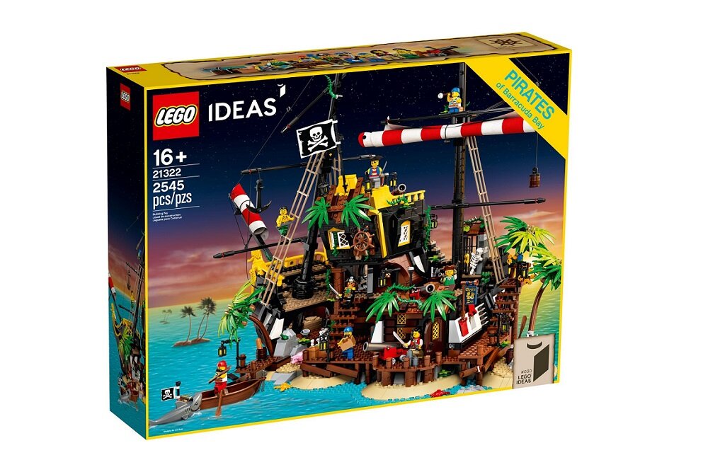 LEGO Ideas Piraci z Zatoki Barakud 21322 kreatywna zabawa prawidłowy rozwój merytoryczny dziecka klocki figurki minifigurki bez zasilania klasyczna zabawa wysoka jakość lego wielogodzinna zabawa