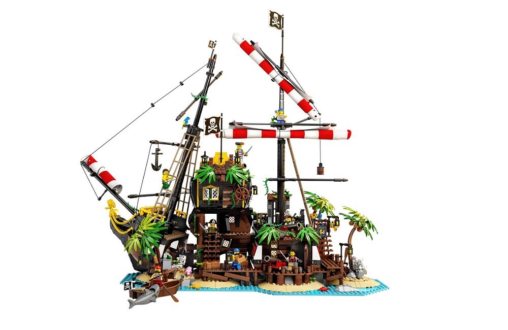 LEGO Ideas Piraci z Zatoki Barakud 21322 kreatywna zabawa prawidłowy rozwój merytoryczny dziecka klocki figurki minifigurki bez zasilania klasyczna zabawa wysoka jakość lego wielogodzinna zabawa