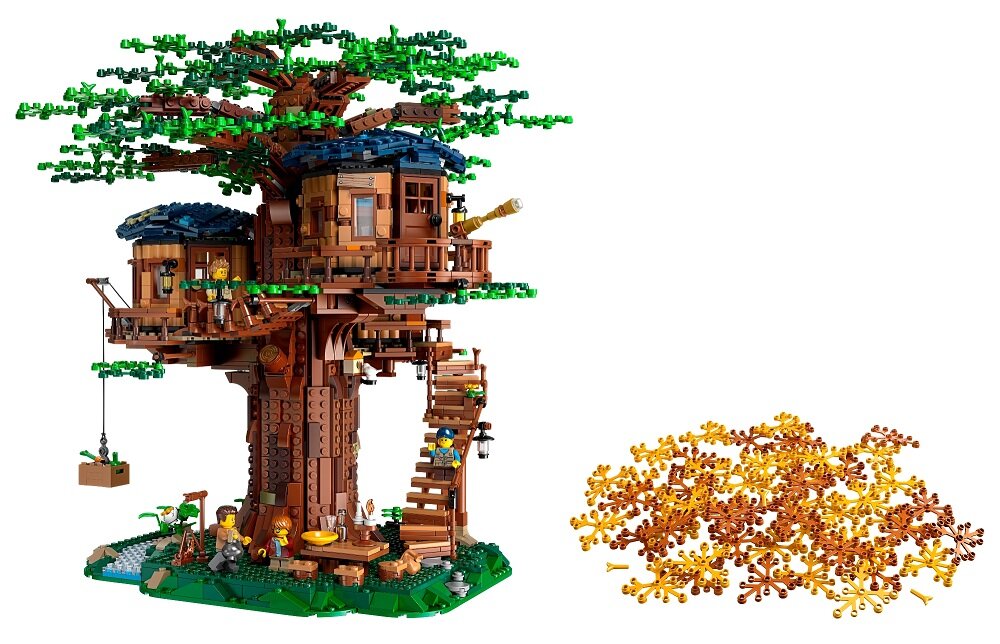 LEGO Ideas Domek na drzewie 21318 kreatywna zabawa klocki figurki minifigurki bez zasilania klasyczna zabawa wysoka jakość lego wielogodzinna zabawa