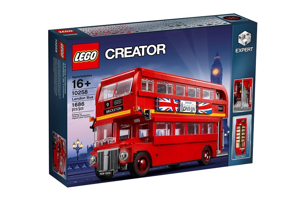 LEGO Creator Londyński autobus 10258 kreatywna zabawa prawidłowy rozwój merytoryczny dziecka klocki figurki minifigurki bez zasilania klasyczna zabawa wysoka jakość lego wielogodzinna zabawa