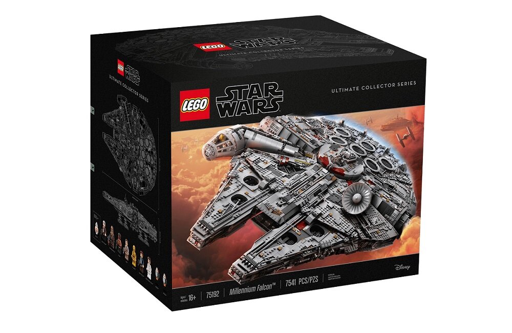 LEGO Star Wars Millennium Falcon 75192 креативні розваги правильний предметний розвиток дитини кубики фігурки мініфігурки без блоку живлення класичні розваги висока якість лего години розваг