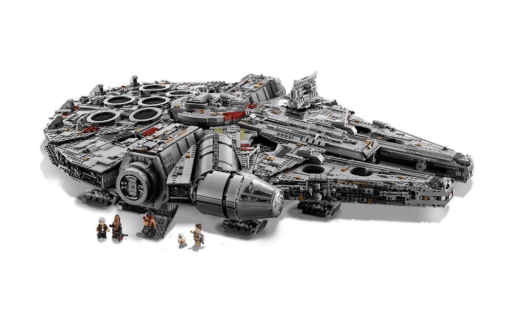 LEGO Star Wars Millennium Falcon 75192 креативні розваги правильний предметний розвиток дитини кубики фігурки мініфігурки без джерела живлення класичні розваги висока якість lego години розваг 7541 елемент