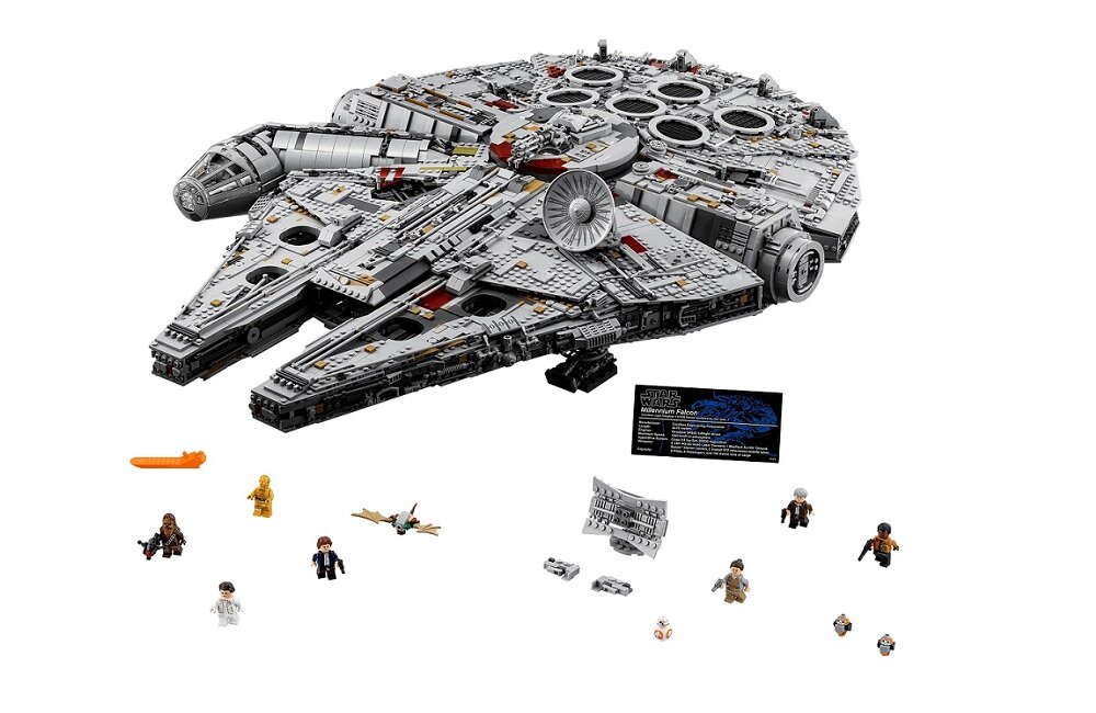 LEGO Star Wars Millennium Falcon 75192 креативні розваги правильний предметний розвиток дитини кубики фігурки мініфігурки без блоку живлення класичні розваги висока якість лего години розваг