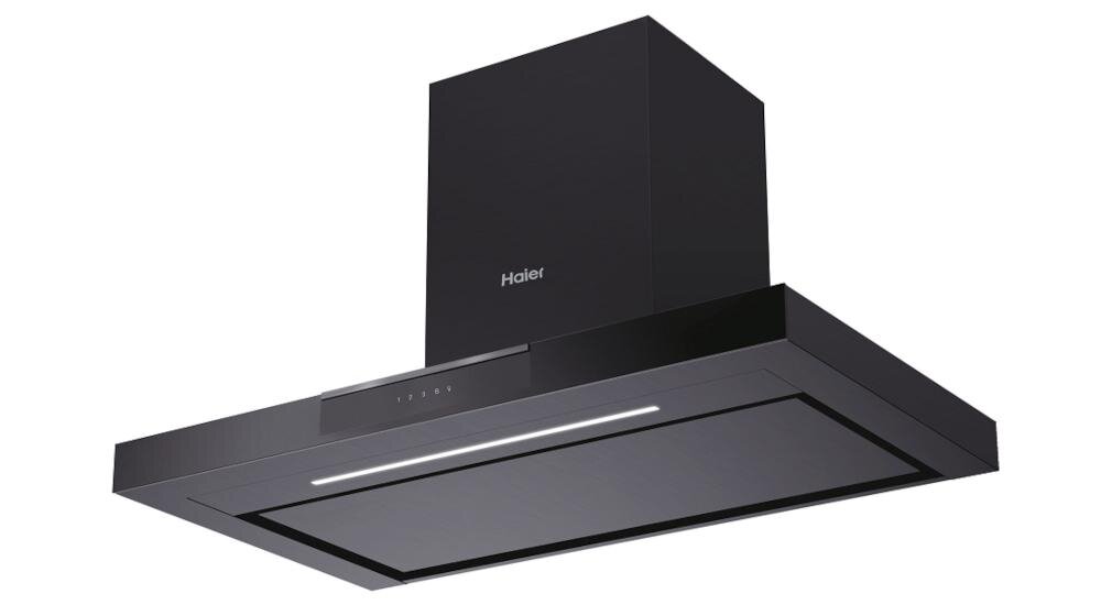 HAIER-HATS9DCS56B okap kominowy widoczne oświetlenie ledowe energooszczędne diody