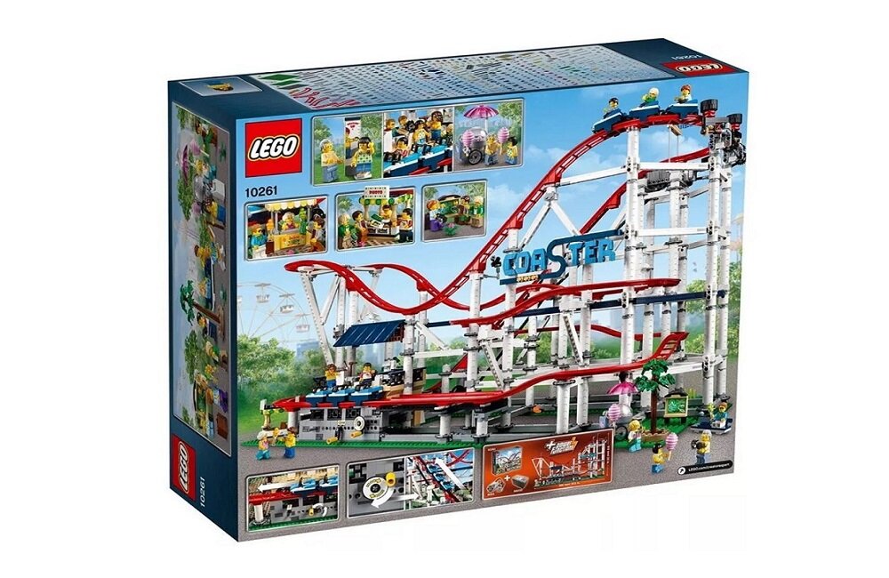 LEGO Creator Kolejka górska 10261 kreatywna zabawa prawidłowy rozwój merytoryczny dziecka klocki figurki minifigurki bez zasilania klasyczna zabawa wysoka jakość lego wielogodzinna zabawa 