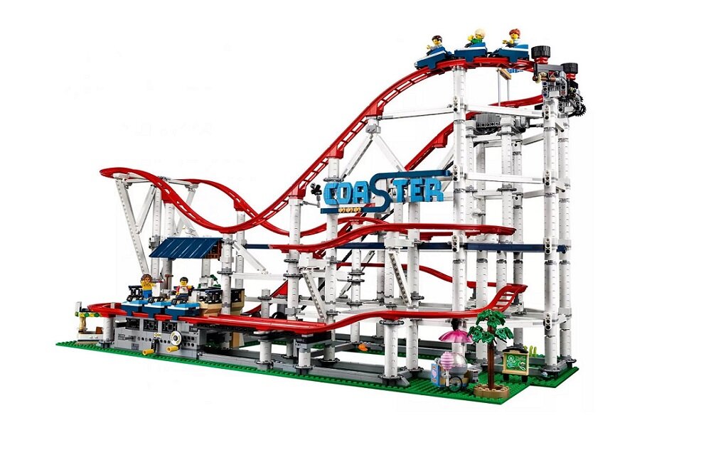 LEGO Creator Kolejka górska 10261 kreatywna zabawa prawidłowy rozwój merytoryczny dziecka klocki figurki minifigurki bez zasilania klasyczna zabawa wysoka jakość lego wielogodzinna zabawa 