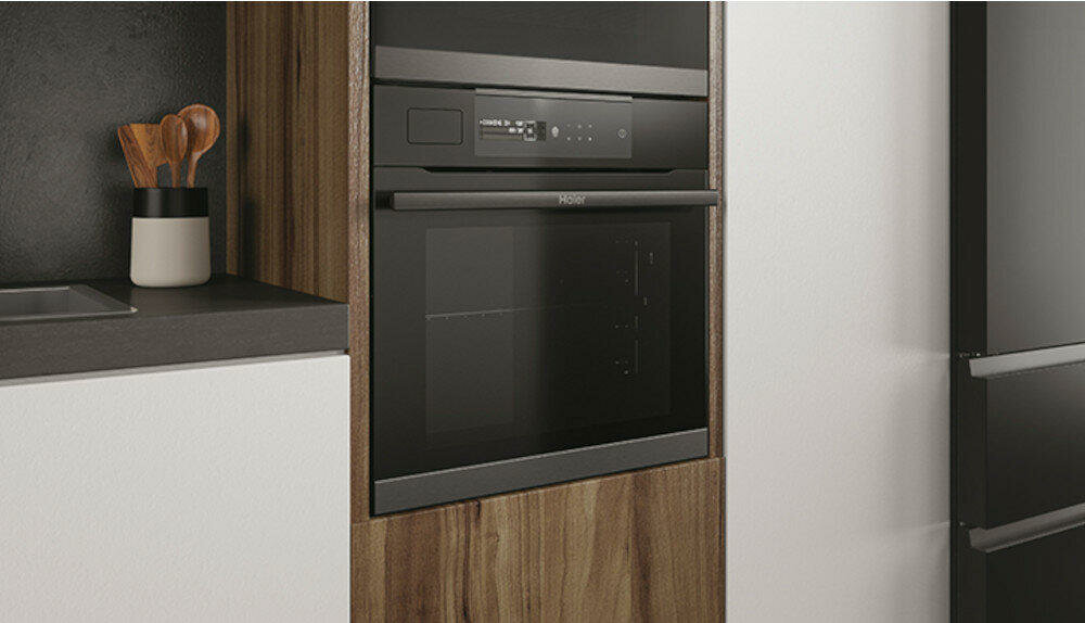 HAIER-HWO60SM5T9BH nowoczesny wyświetlacz zarządzanie funkcje temperatura gotowanie czas
