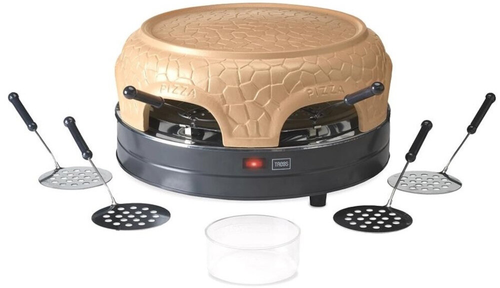 Piec do pizzy TREBS 99390 1000W srednica 38 cm zestaw wyposazenie akcesoria komplet cztery lopatki instrukcja obslugi