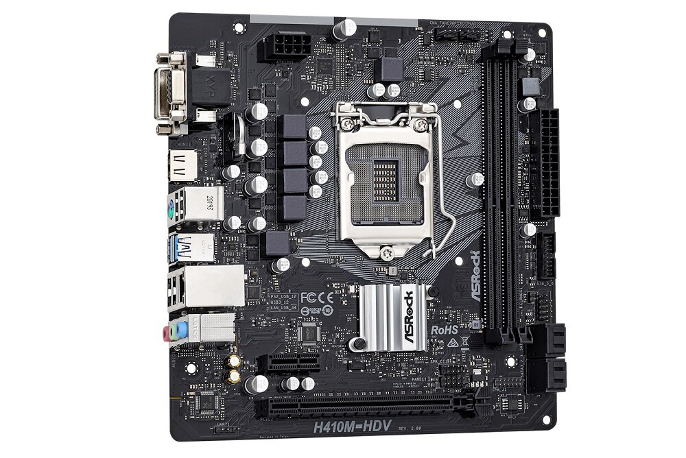 PŁYTA GŁÓWNA ASROCK H410M-HDV R2.0 - Fortmat micro ATX