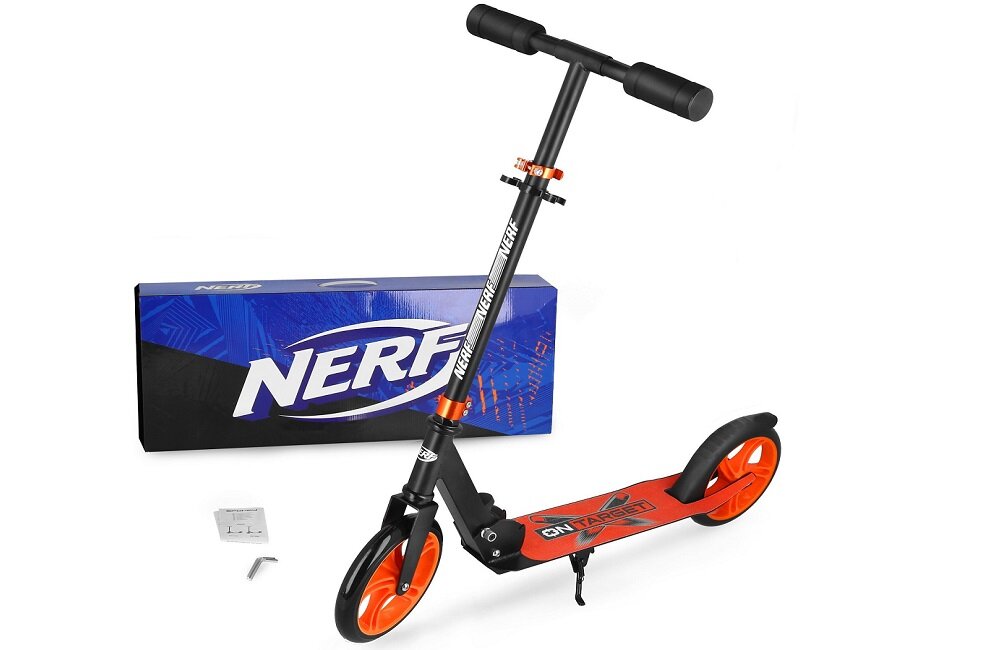 Hulajnoga dla dzieci SPOKEY Nerf Hasbro NOISE Pomarańczowy Bezpieczny transport 