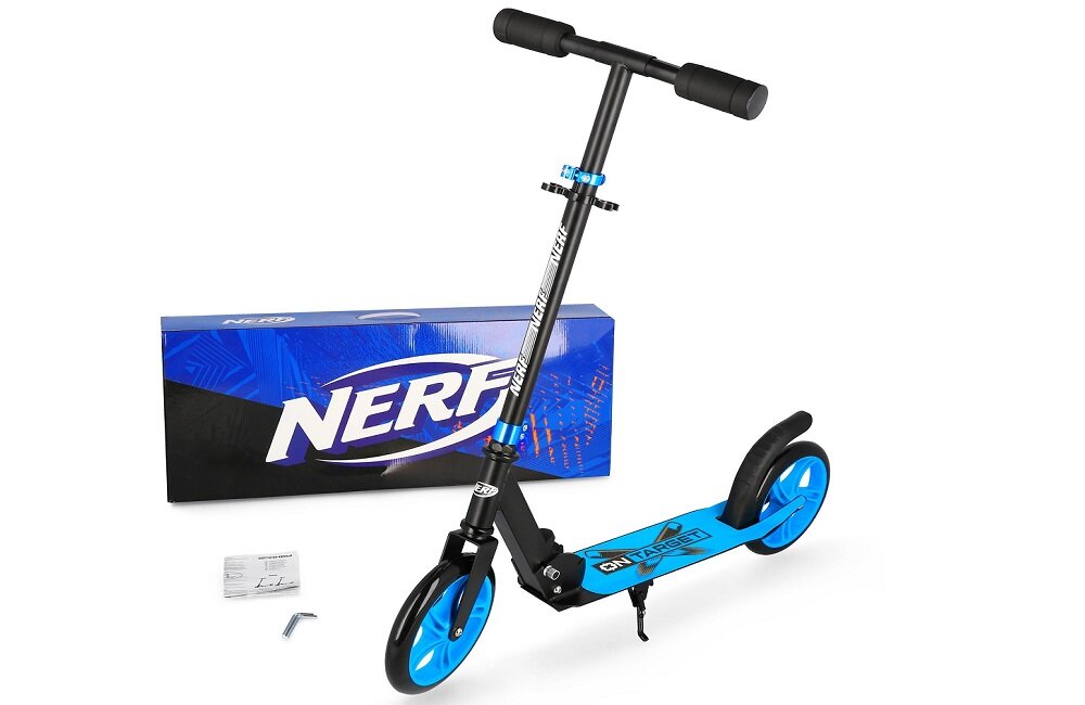 Hulajnoga dla dzieci SPOKEY Nerf Hasbro NOISE Niebieski Bezpieczny transport 