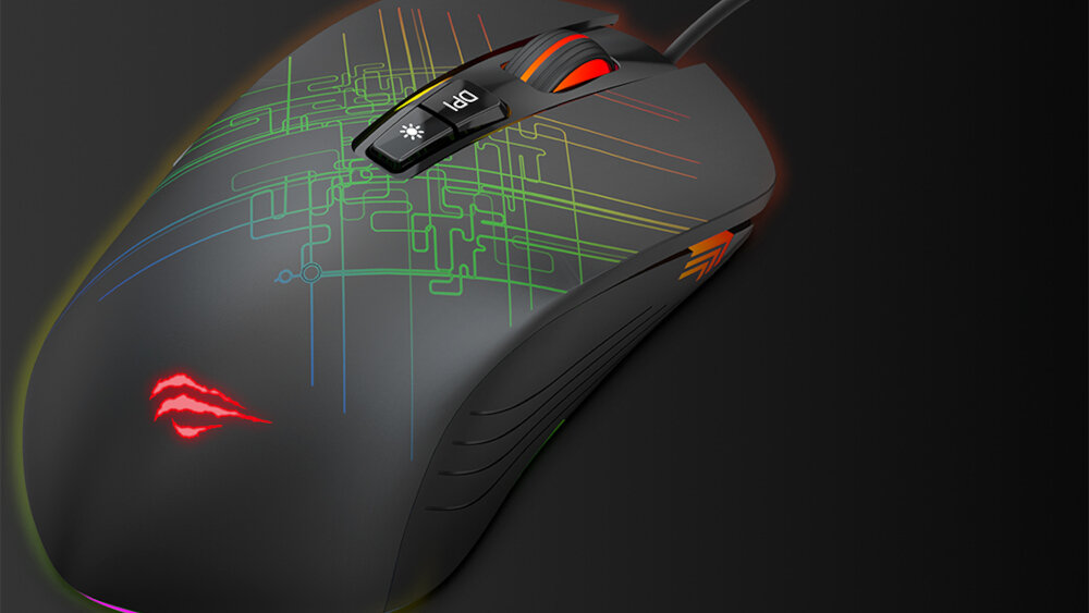Mysz HAVIT Gamenote MS1019 RGB - design
