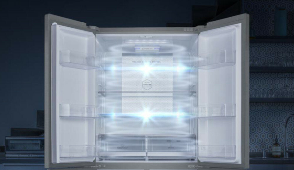 Lodówka HAIER HFF-750CGBJ Side by side Kostkarka Fresher Sensors