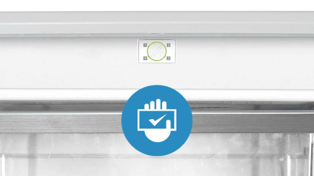 MIDEA-MDRD112FZF01 zamrażarka panel sterowania sterowanie mechaniczne temperatura łatwy dostęp pokrętło