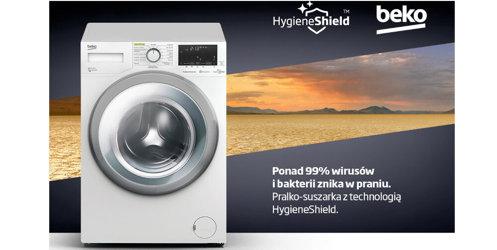 PRALKO-SUSZARKA BEKO HTV7736SHT A,7 4KG,15PR,1400RPM,HYGIENEAIRWASH,STEAMCURE,HW dezynfekcja wysoka temperatura
