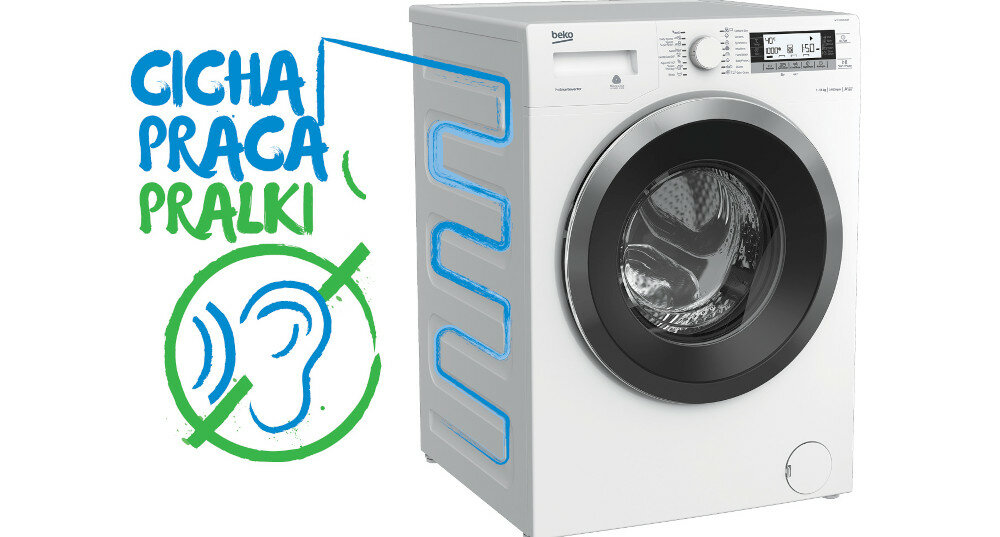 PRALKO-SUSZARKA BEKO HTV7736SHT A,7 4KG,15PR,1400RPM,HYGIENEAIRWASH,STEAMCURE,HW ściana litera S kształt cicha praca