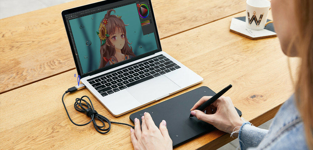 Tablet graficzny XP-PEN Deco Mini 7 profesjonalny wyglad elegancki czulosc