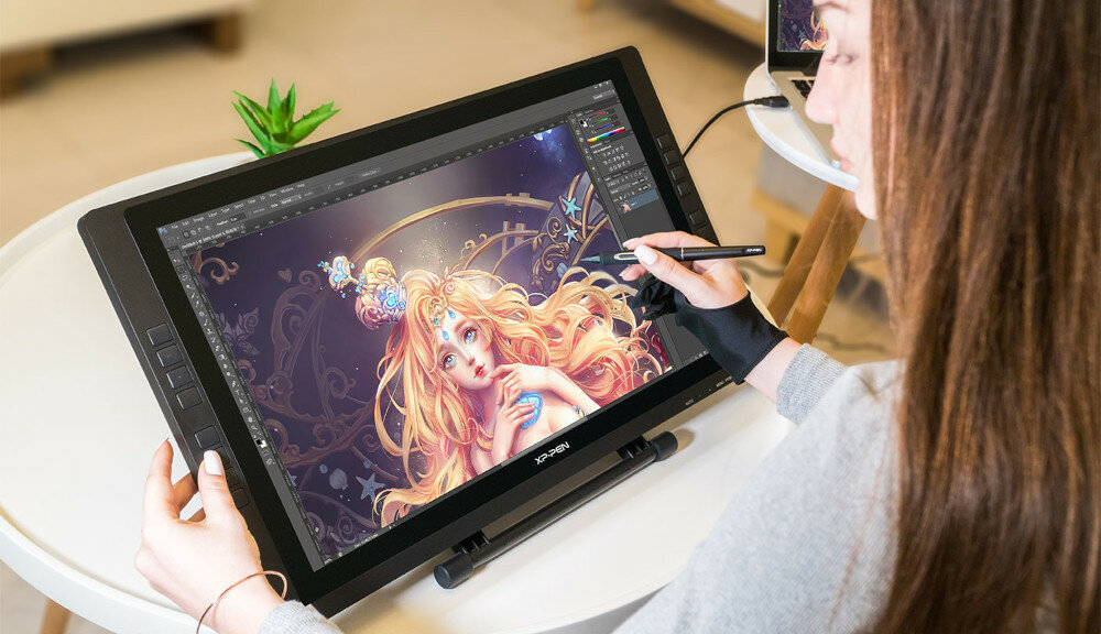 Графічний планшет XP-PEN Artist 22E Pro кнопки сенсорне кільце простий у використанні інтуїтивно зрозумілий