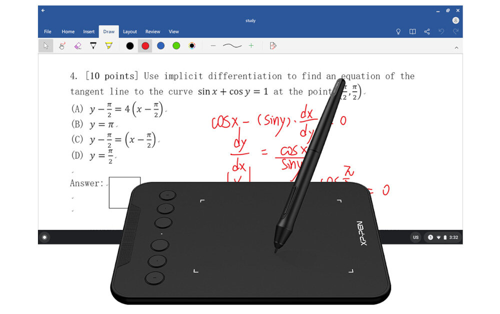Tablet graficzny XP-PEN Deco Mini 4 przyciski programowalne wielofukncyjna tarcza intuicyjna obsluga
