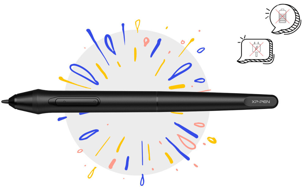 Tablet graficzny XP-PEN Deco Mini 4 piorko podstawka na piorko wygoda