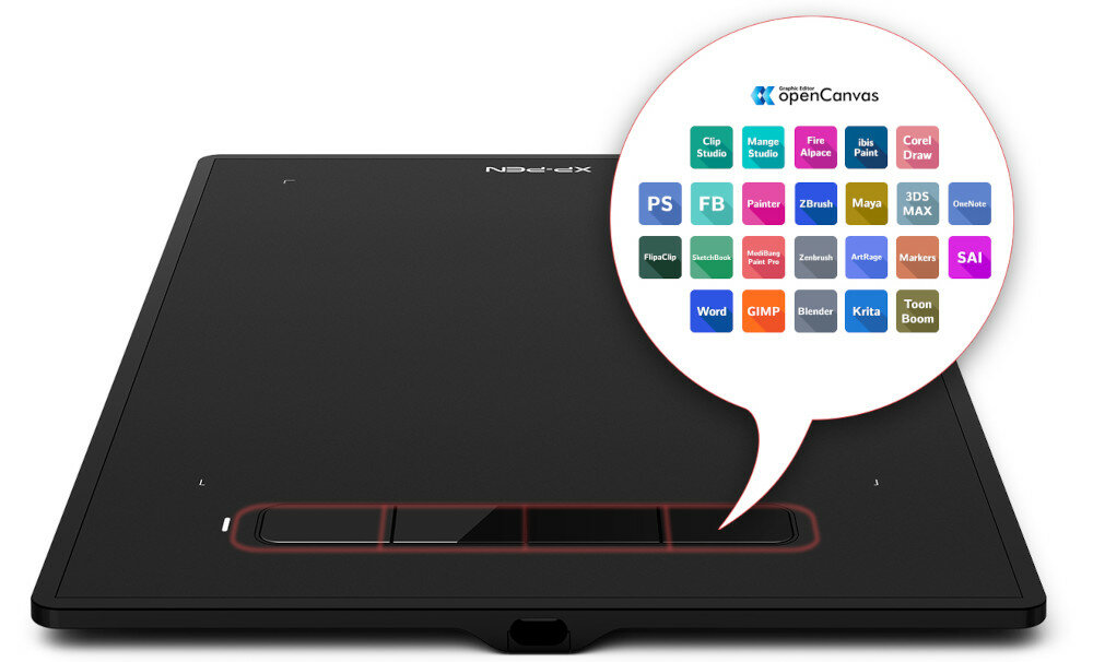 Tablet graficzny XP-PEN Star G960S kompatybilnosc programy system operacyjny