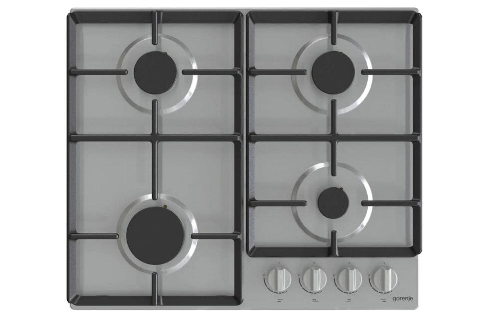 GORENJE-GT642AB płyta gazowa żeliwny ruszt pole grzewcze stal