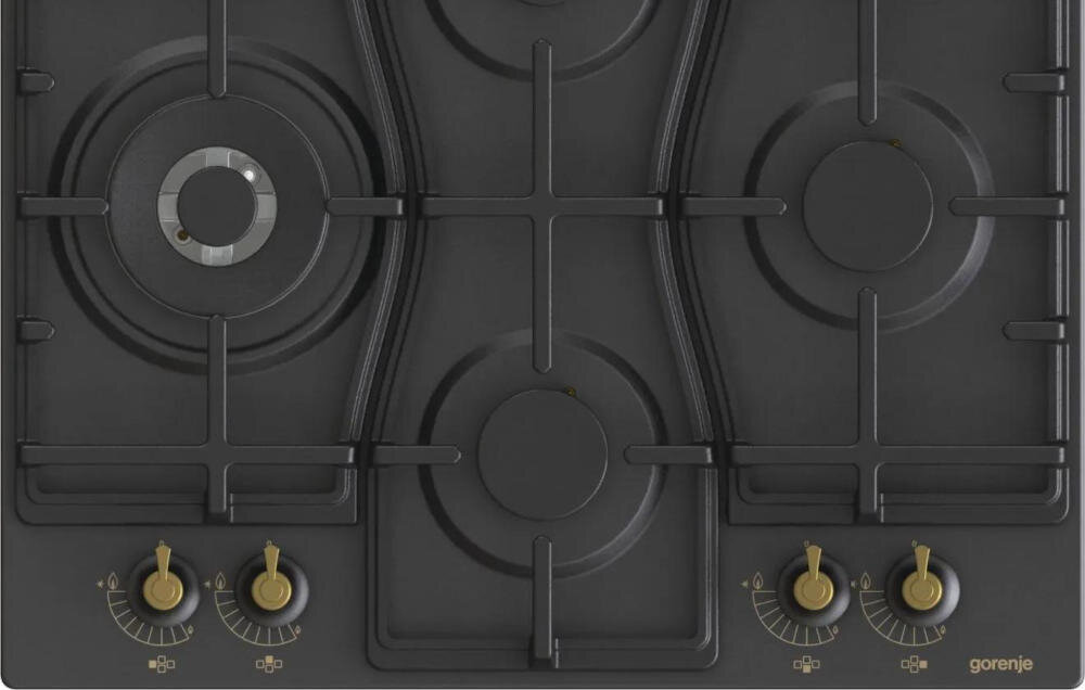 GORENJE-GT642AB płyta gazowa łatwe czyszczenie