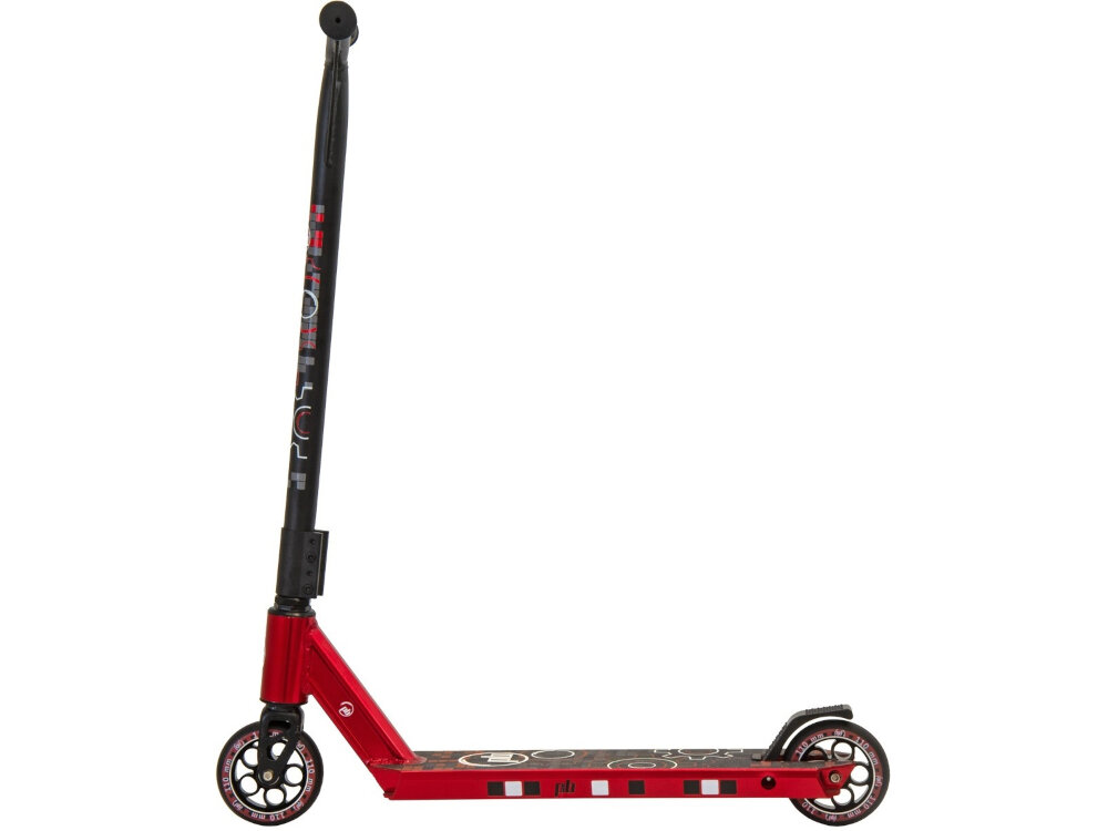 Hulajnoga wyczynowa PB Stunt Czerwony w 30% z wysokiej jakosci stali w 70% z aluminium lekkosc dla dzieci od 14 roku zycia o wzroscie od 145 do 185 cm obciazenie do 30 do 80 kg