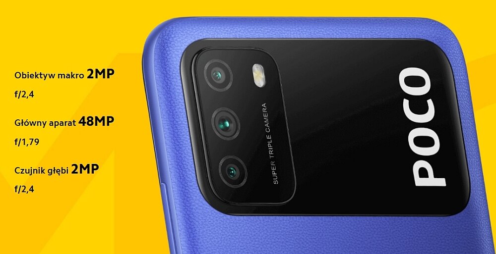 Smartfon POCO M3 aparat