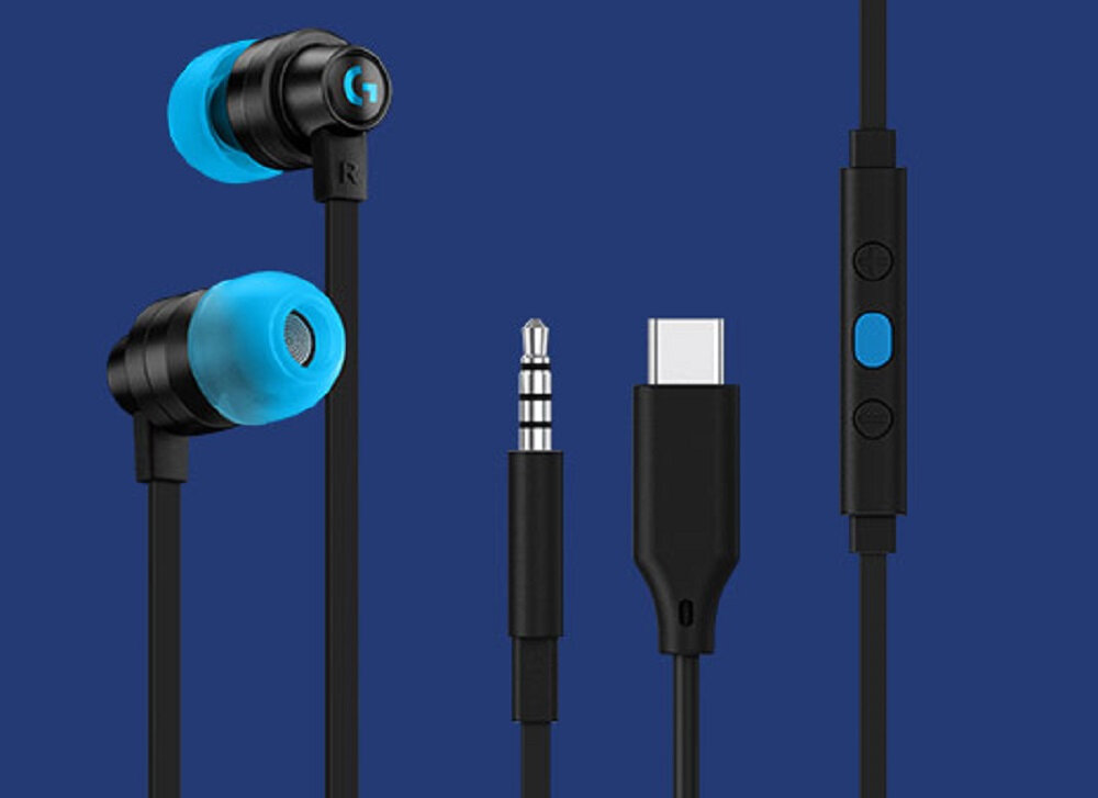 Słuchawki LOGITECH G333 Czarny - sluchawki douszne zlacze 3,5 mm USB-C
