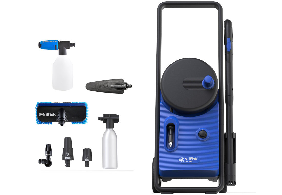 Myjka cisnieniowa NILFISK Core 140-8 In Hand Powercontrol Car wash EU zestaw akcesoria komplet wyposazenie