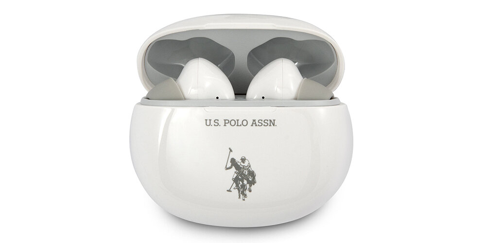 Słuchawki dokanałowe FERRARI U.S. Polo Assn ANC Biały