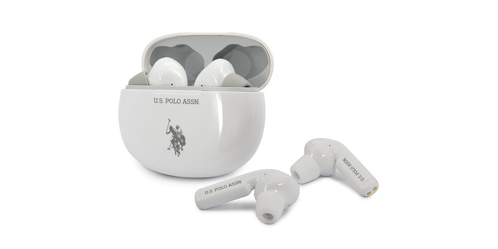 Słuchawki dokanałowe FERRARI U.S. Polo Assn ANC Biały