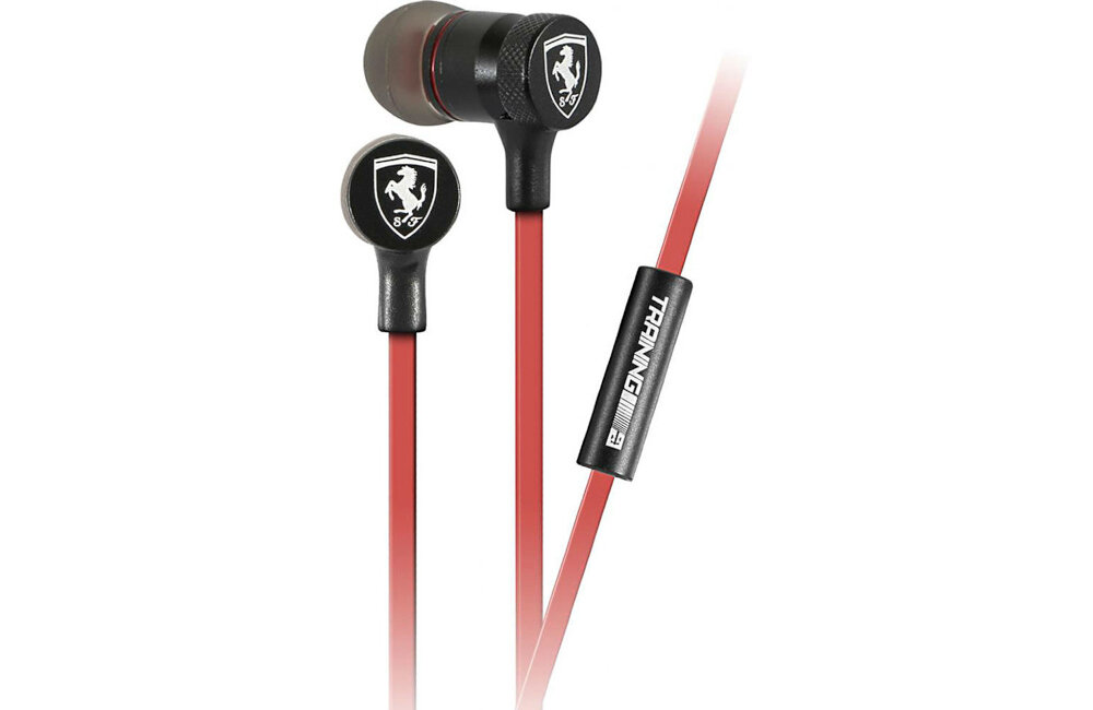 Słuchawki dokanałowe FERRARI FESEPRCBK ANC Czarno-czerwony