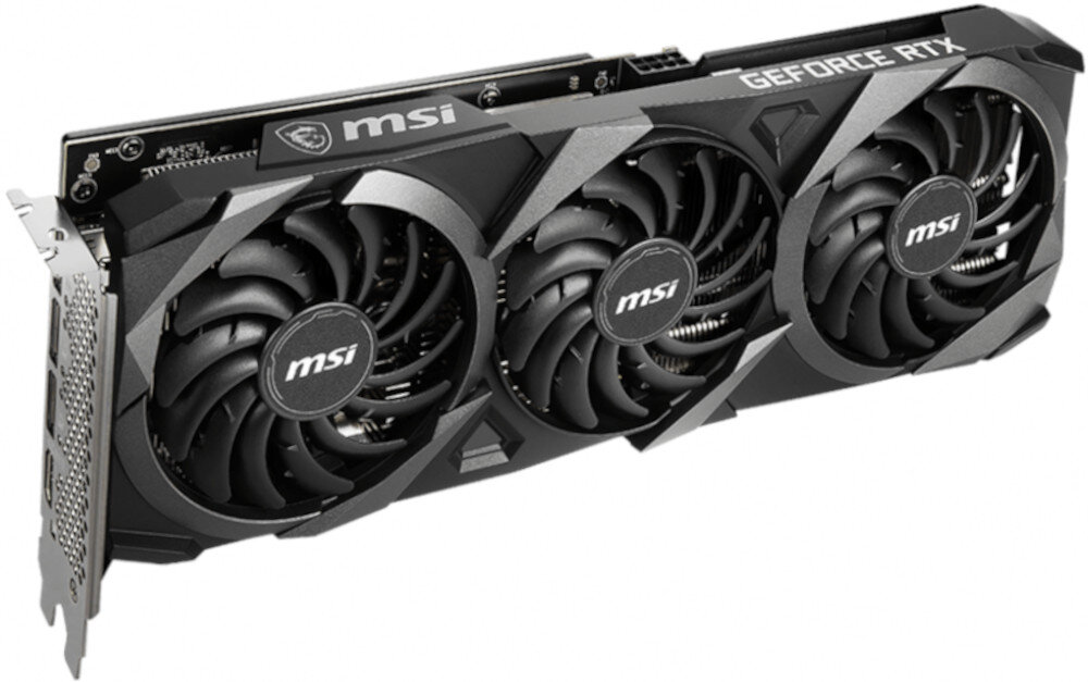 Karta graficzna MSI GeForce RTX 3060 Ventus 3X OC 12GB LHR wydajny system chlodzenia