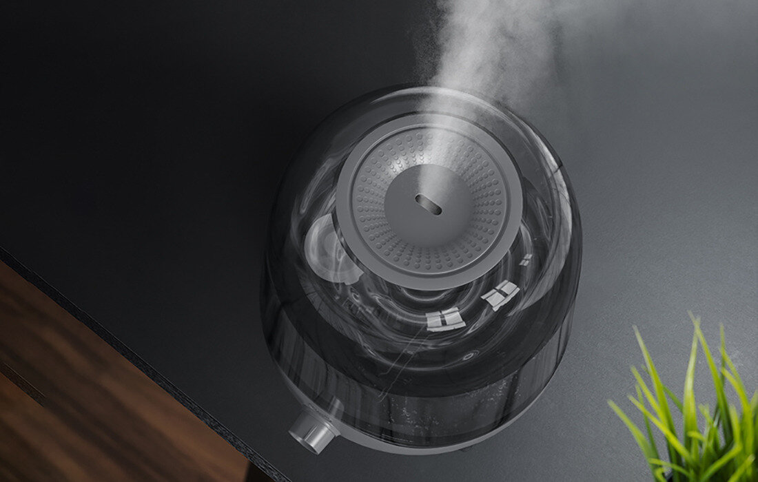 Nawilzacz ultradzwiękowy DEERMA F323W objetosc do 300ml/h pokretlo regulacji nie tworzy nieprzyjemnej i szkodliwej dla zdrowia wilgoci