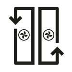 Dwa osobne obiegi powietrza Dwa osobne obiegi powietrza